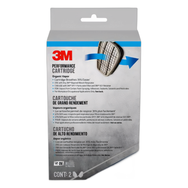 3M Performance Cartridge Organic Vapor 6001P2-DC