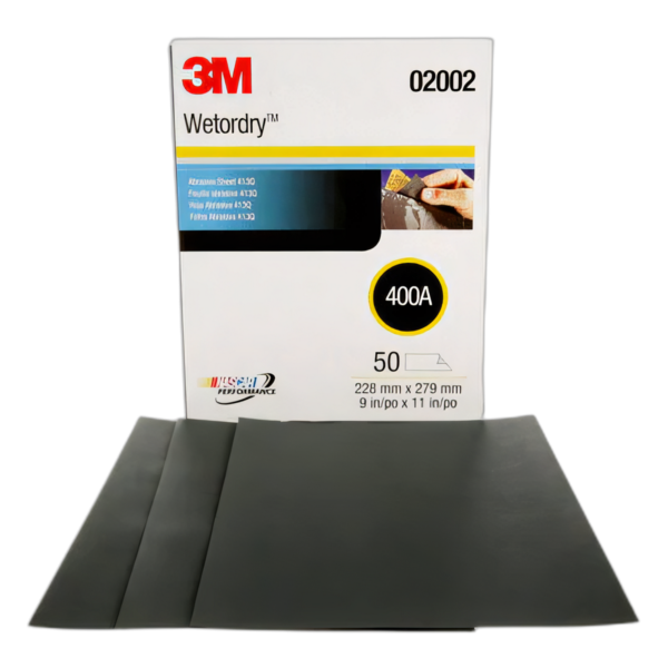 Sandpaper Sheet: 11 In X 9 In, Wetordry, Silicon Carbide, 413q