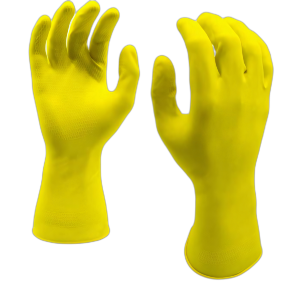 Yellow Dishwash Gloves Large
